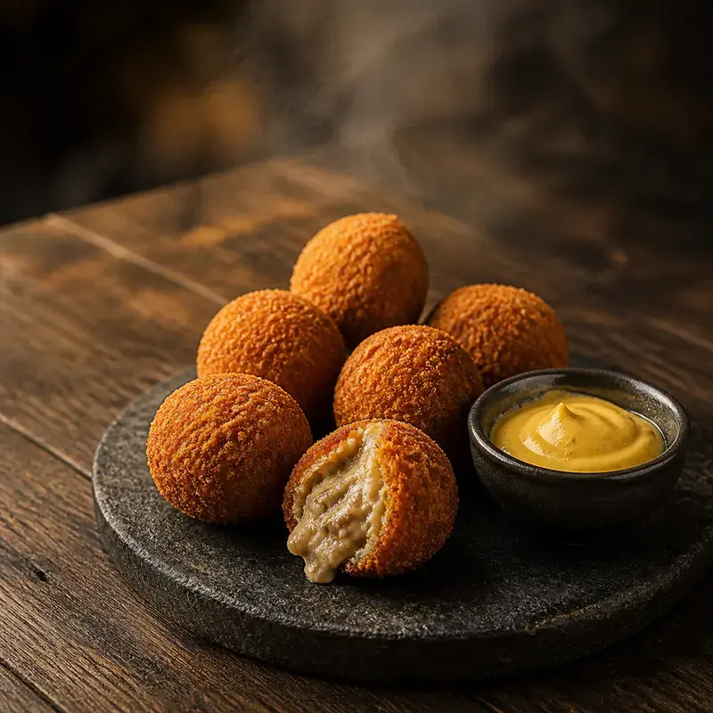 Bitterballen mit VAN DOBBEN, 6 Stück mit Senf